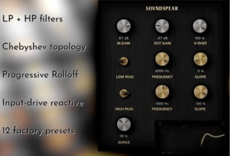 【滤波插件】Soundspear – Superfilter v1.0.0 VST, VST3 x64-云欣小站