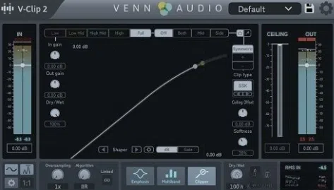 【音频削波】Venn Audio – V-Clip 2 v1.0.3 VST3， AAX x64-云欣小站