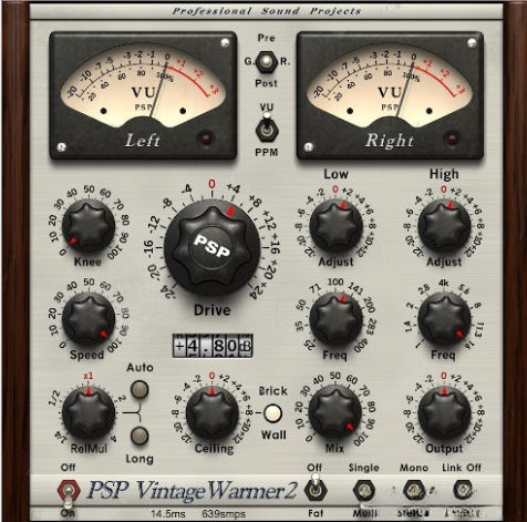 【压缩器、限制器】PSPaudioware – PSP VintageWarmer2 v2.10.5 VST、VST3、AAX x64 [R2R]-云欣小站