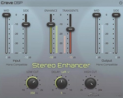 【立体声增强】Crave DSP – Crave Stereo Enhancer v1.0.9 VST, VST3, AAX x64-云欣小站