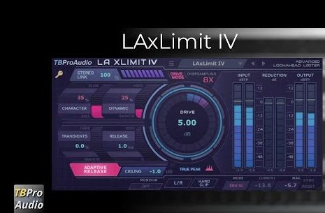 【限制器】TBProAudio – LAxLimit4 v4.2.1 VST、VST3、AAX x86 x64 [BUBBiX]-云欣小站