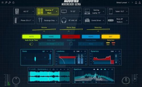 【监听模拟】Audified – MixChecker Ultra 1.0.2 VST3, AAX x64-云欣小站
