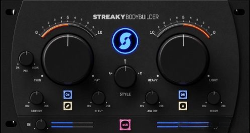【饱和器】Streaky – Body Builder v1.0.53 VST3, AAX x64 [MOCHA]-云欣小站