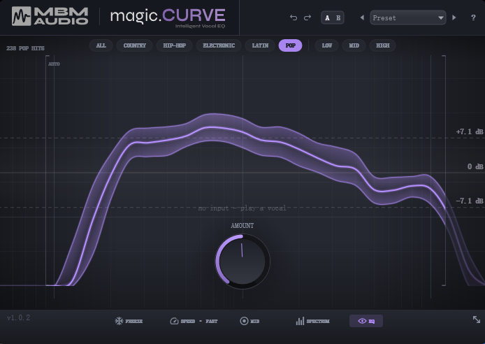 【智能人声自动 EQ】Music By Mattie – magic.CURVE v 1.0.2 VST3, AAX x64-云欣小站
